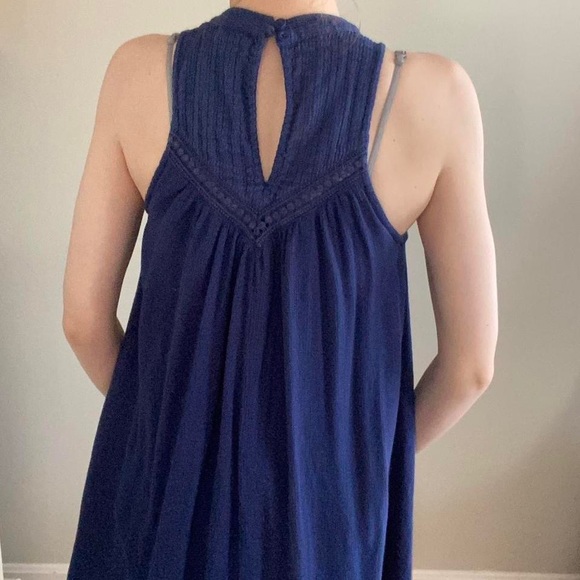 Volcom Blue Crochet Lace Detail Dress - Picture 5 of 8